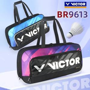 Sac de raquette de badminton durable <span class=keywords><strong>Victor</strong></span> BR9613 en tissu de coton bleu/violet 55L - Product Image 4