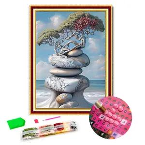 Popular Stone Tree Crystal 5d Diamond Painting Rhinestone Embroidery Painting For Adults And Kids Home Decor Luxury