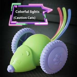 צעצוע עכבר אינטראקטיבי לייזר חכם עבור חתולים לשינוי כיוון אוטומטי של חתולים שינוי כיוון & בלתי צפוי zigzag תנועה מפלסטיק - Product Image 3