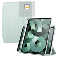 Étui magnétique détachable pour iPad Mini 6 7 8,3 pouces, support rotatif à 360° en cuir PU, coque arrière transparente antichoc