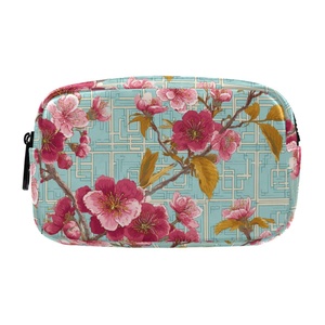 Estuche Escolar Kawaii con Estampado Personalizado de Flores de Cerezo, Doble Capa, con Cierre, Bolsa para Lápices, Portalápices para Niñas - Product Image 1