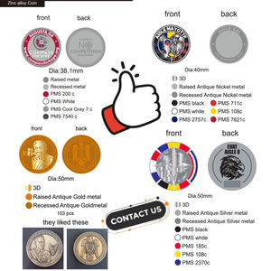 Monedas de recuerdo antiguas y modernas personalizadas de diseño gratuito, moneda de desafío 3D de aleación de zinc de latón personalizada - Product Image 4