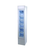 Réfrigérateur commercial à porte vitrée étroite de petite taille |   Réfrigérateur de présentation pour boissons et bières avec ventilateur et compresseur pour magasin et bar