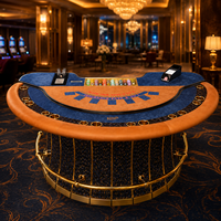Table de Blackjack de qualité casino SUCCESSOR, table de jeu de poker de luxe demi-ronde pour casino, club et salle de jeux VIP