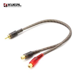 الجملة RCA Y كابل مهايئ مجزأ واحد إلى اثنين موصل سيارة مقسم صوت كابل - Product Image 2