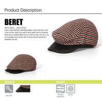Sombrero con visera de invierno Gorra octogonal con visera Boina retro Inglaterra Visor Big Head Cap Driver Flat Cabbie Ivy Cap
