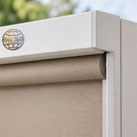 Pergola bioclimatique motorisée Euxine Gat en aluminium avec toit à lames orientables, imperméable, pour jardin extérieur