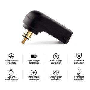 Chargeur double USB de <span class=keywords><strong>moto</strong></span> pour <span class=keywords><strong>BMW</strong></span> Hella, prise DIN, prise Powerlet vers double <span class=keywords><strong>adaptateur</strong></span> USB - Product Image 4