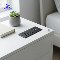 Gizli Gömme Endüstriyel Masa Üstü Priz Çoklayıcı 2 AC Priz 2 USB-A 1 USB-C Giriş 1.5m Kablo IP54-Ev/Ofis Kullanımı 15A