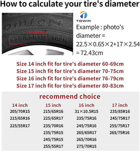 Protector de cubierta de neumático a prueba de polvo resistente a la intemperie, bolsa de almacenamiento con estampado de pata de perro, cubierta de neumático de repuesto, ajuste Universal para Rv SUV Truck Camper - Product Image 4