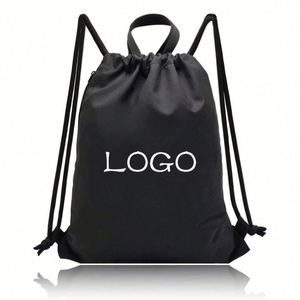 2025 New Year Branded <b>Drawstring</b> Gym <b>Backpack</b> Sport Back Pack Nylon Shoulder Bag for Gifts - Product Image 6
