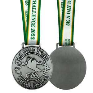メーカーメダル卸売格安デザイン独自のブランク亜鉛合金3Dゴールドアワードマラソンランニングカスタムメタルスポーツメダル - Product Image 6