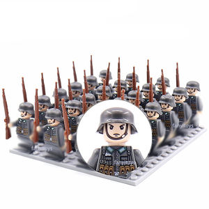 Mini Soldats WW2 Figurines Militaires Blocs de Construction Armée Allemande Américaine Britannique Briques Jouets pour Enfants - Product Image 1