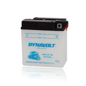DYNAVOLT 6V10AH 6N11A-1B свинцово-кислотный высокопроизводительный аккумулятор с кислотной батареей для тяжелых условий эксплуатации мотоциклов