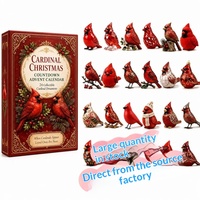 Calendrier de l'Avent Papillons Série Insectes et Oiseaux 2026 Transfrontalier Boîte Mystère de Noël en Acrylique Yiwu S