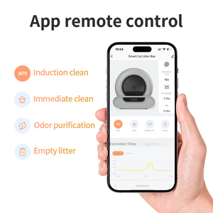 Neue Farbe Grau Selbstreinigende Intelligente Katzentoilette Geruchskontrolle mit App - Product Image 6