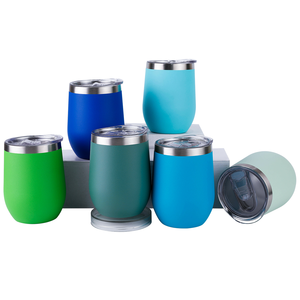 Tazas de Viaje de PP/PC de 12 oz con Acabado Mate Degradado, Coloridas, con Pajita, para Camping, OEM/ODM - Product Image 1