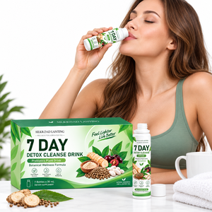 Boisson Détox 7 Jours : Formule Bien-être Botanique Végétale à Base de Prébiotiques, Complément Liquide Marque Blanche - Product Image 1