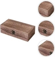 Boîte en bois de pin artisanale personnalisée, organisateur de bijoux, collier, décoration antique, coffre au trésor pirate, coffre au trésor en bois
