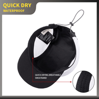 Gorra de Ciclismo Personalizada con Logotipo Reflectante, Gorras Ligeras para Correr, Transpirables, Elásticas, para Deportes al Aire Libre, Gorra de Campamento