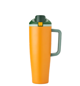 Modern <b>Large</b> Capacity Insulated 304 Stainless Steel Vacuum <b>Flask</b> Bottle Dual Drinking Straw Portable Travel Handle Leak-Proof - Product Image 1