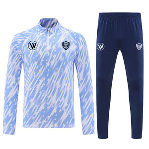 25/26 Setelan Latihan Sepak Bola Tracksuit Klub Berkualitas Tinggi Bernapas Cepat Kering 100% Poliester Pakaian Sepak Bola Tracksuit - Product Image 6