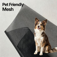 Moustiquaire professionnelle en polyester anti-griffures pour chats, structure tissée robuste, adaptée aux animaux domestiques, pour balcon