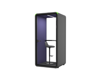 Cabine de réunion acoustique portable insonorisée, cabine téléphonique mobile privée pour appels téléphoniques