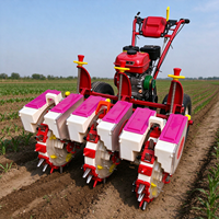 Semoir et fertiliseur multi-rangs à essence avec espacement réglable des rangs de 40 à 70 cm pour la plantation de précision du soja et du maïs