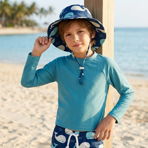 Ensemble de bain 3 pièces UPF 50+ pour garçons - Rashguard, <span class=keywords><strong>short</strong></span> de bain et chapeau de soleil - Product Image 6