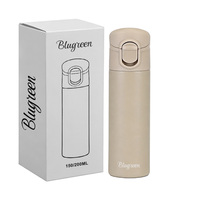 Blugreen Vente en gros 150ml Personnalisé Meilleure Vente Mini Bouteille Isotherme Simple en Acier Inoxydable 12-24h Écologique à Double Paroi pour Boissons
