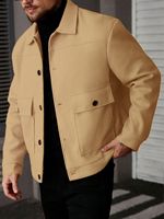 Blouson en cuir décontracté brodé en polyester tendance pour homme, coupe-vent, fermeture éclair, écologique, service OEM, taille XL, à la mode
