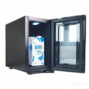 VANACE Bulk Price <b>Portable</b> 10L 18L Countertop Glass Door <b>Mini</b> Cooling Best Milk <b>Fridge</b> Manufacturer for Coffee Machine - Product Image 1
