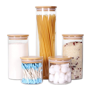 Thực phẩm lưu trữ <span class=keywords><strong>container</strong></span> cho phòng đựng thức ăn chưa-cao Kính nhà bếp hộp với niêm phong Jar nắp cho mì ống <span class=keywords><strong>container</strong></span> - Product Image 3