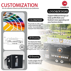 Mobile Kiosk Food Vending Cart <strong>Ice</strong> <strong>Cream</strong> BBQ Restaurant Mobile Food Truck <strong>Concession</strong> Fast Food <strong>Trailer</strong> for <strong>Sale</strong> - Product Image 6