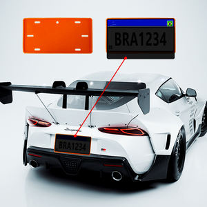 Cadre de <span class=keywords><strong>plaque</strong></span> d'<span class=keywords><strong>immatriculation</strong></span> discret en aluminium, norme américaine, 12V, avec film teinté électrique anti-brouillard et protection de confidentialité, télécommande, bouclier de <span class=keywords><strong>plaque</strong></span> - Product Image 6