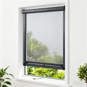 Customizable Fiberglass <strong>Window</strong> <strong>Screen</strong> <strong>Net</strong> Modern Automatic Rewinding Retractable Roller Mosquito <strong>Screen</strong> Living Room Bathroom - Product Image 3