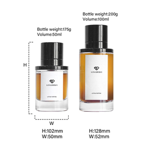 Botella de Perfume Redonda Transparente al por Mayor, Botella de Perfume de Lujo de 50 ml y 100 ml con Tapa Magnética - Product Image 5