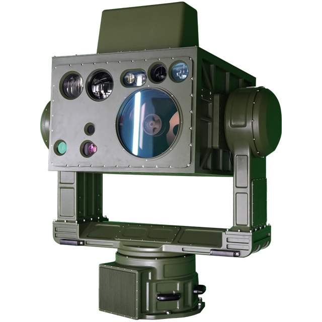 U-Shaped Marine Gyro Stabilized PTZ CMOS EO/IR Camera Night Vision Alarm I/O Motion Detection Full Color IP66 Waterproof 4MP