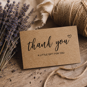 Custom Kraft Paper Thank You <b>Card</b> Embossed Digital Printed <b>Gift</b> Packing <b>Card</b> Business Thank You Note - Product Image 4