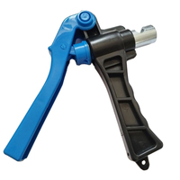 Connecteur économique en PP 16 mm bleu pour ruban goutte-à-goutte, adaptateur de raccordement à écrou de blocage pour tuyau d'irrigation goutte-à-goutte