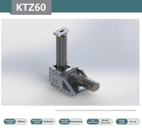 Modul Aktuator KNK KTZ60 High Speed Gear Helical Rack and Pinion Linear dengan Langkah Panjang dan Modul Standar