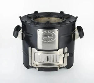 Estufa de leña doméstica en diseño portátil de acero inoxidable, ideal para uso al aire libre durante viajes de camping en África - Product Image 2