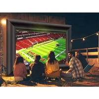 Écran de télévision gonflable géant de 24 pieds pour la publicité extérieure, écran de projection gonflable pour le cinéma et le cinéma.