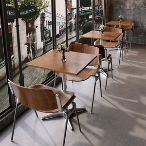 Muebles Personalizados para Cafetería, McDonald's, Pizzería, Panadería, Cafetería, Tienda de Té, Hostelería, Restaurante, Juego de Mesa y Sillas - Product Image 1