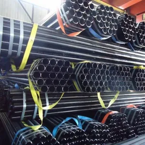 Oco estrutural ASTM A53 A106 aço carbono sem costura galvanizado tubo preto smls tubo de aço para gás e óleo