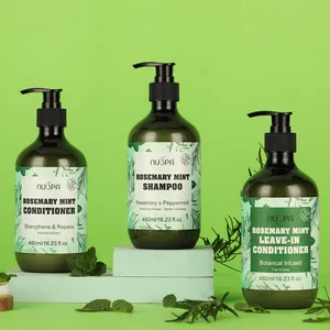 Nuspa Private Label Reparatie Beschadigde Gewichtloze Haarbehandeling Natuurlijke Rozemarijn Mint Achterlaten In Haarconditioner