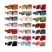 Hiver Solide Polyester Tissé Flocage Rouge Noël DIY Accessoires de Cheveux Décorations Velours Ruban Filaire Pour Couronne