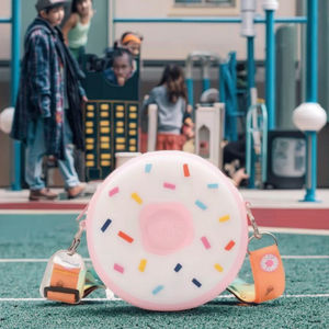 2025新しい軽量シリコンバックパックカスタムかわいいロゴドーナツパターン子供用ミニスクールバッグベビーギフト用おもちゃバックパック - Product Image 5