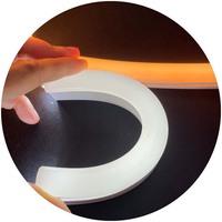 Bande lumineuse LED en silicone souple et pur, diffuseur de dôme 12x25mm, tube néon pour LED